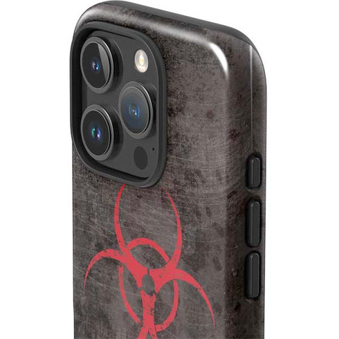 Biohazard Red iPhone 16 Pro Impact Case